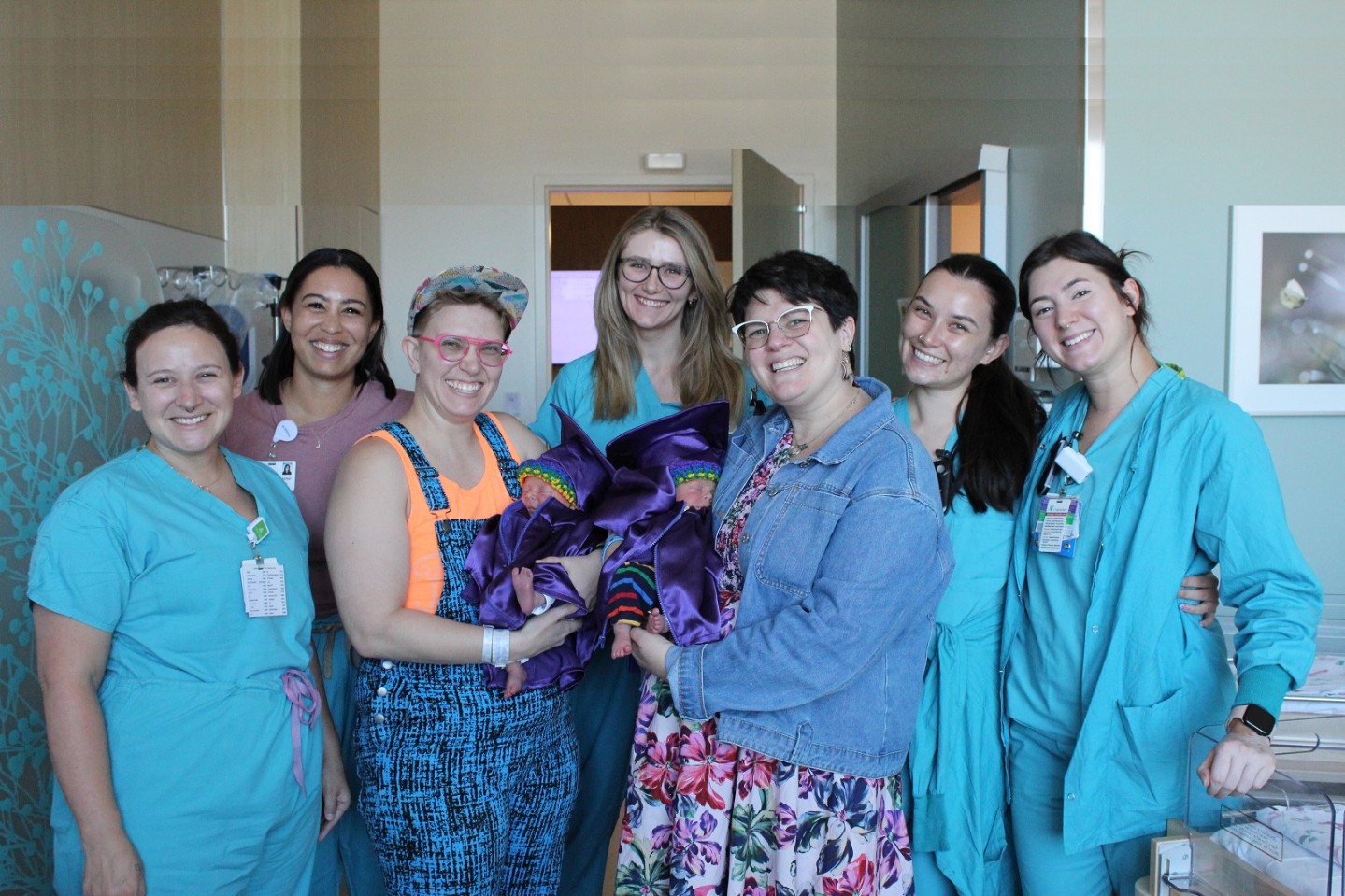 Nurses Throw Graduation Party for Mom in the Hospital - Then Another for Her Twins